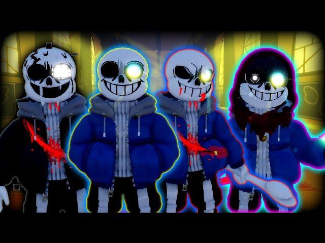 Revert Dust Sans / Last Breath Sans Phase 1 - 3 [Showcase] [Multiverse Of SUS]