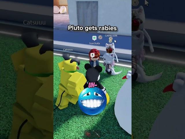 Pluto gets RABIES  #roblox