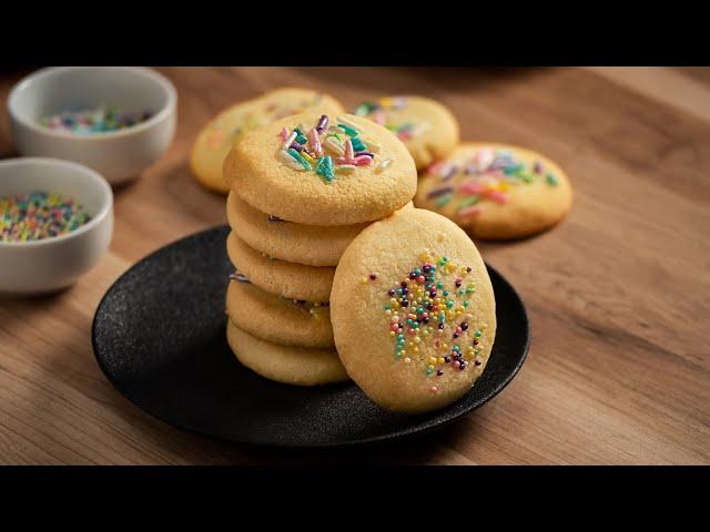 3 Ingredient Sugar Cookies - Dished #Shorts