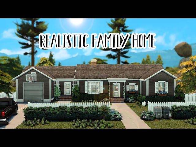 Realistic Family Home ...(Sims 4 Speed Build)