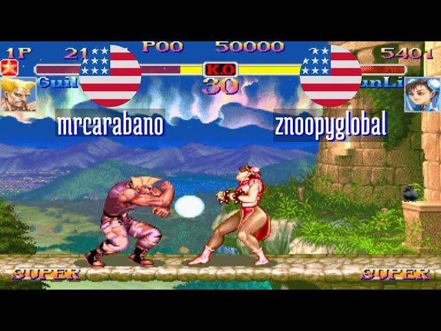 FT5 @ssf2xjr1: mrcarabano (US) vs znoopyglobal (US) [Super SF II X ssf2x ssf2 Fightcade] Nov 11