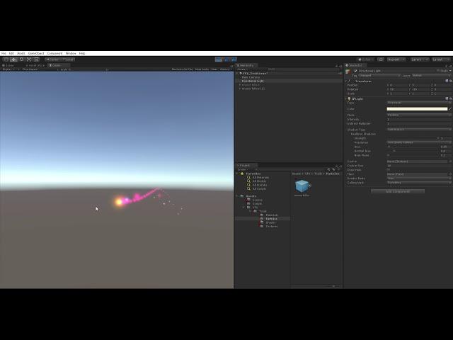 trail effect test Unity