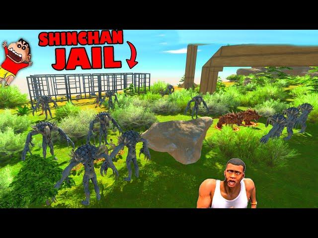 SHINCHAN Friend in JAIL in Animal Revolt Battle Simulator with CHOP | ARBS HINDI