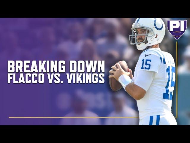 Colts analyst breaks down Flacco versus Vikings