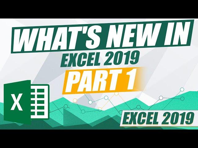 Excel 2019 for Beginners - Part 1. What's new in Excel 2019