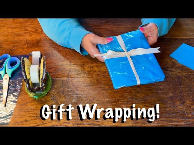 Gift Wrapping w/tissue paper! ASMR (No talking version) Special gift for special subscriber.