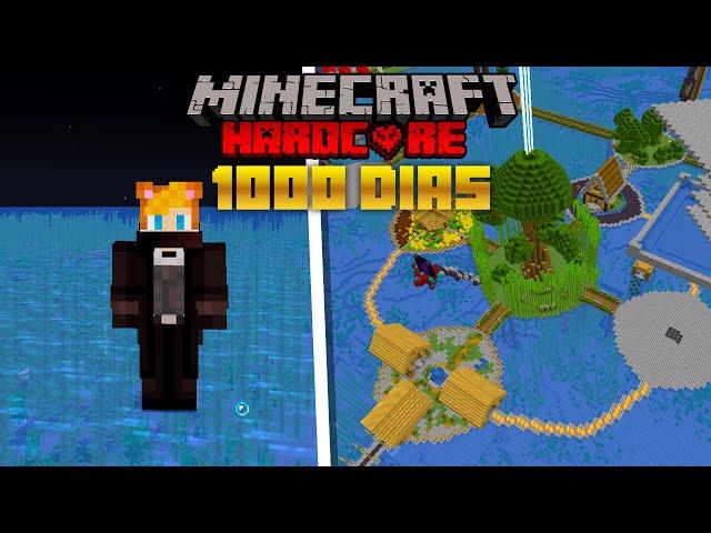 SOBREVIVÍ 1000 Días en un OCEANO en Minecraft HARDCORE [PELÍCULA COMPLETA]