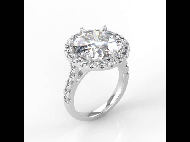 Diamond Ring 360° Rotation Animation