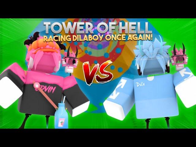 Dilaboy VS EDVIN Rematch Race In Tower Of Hell..