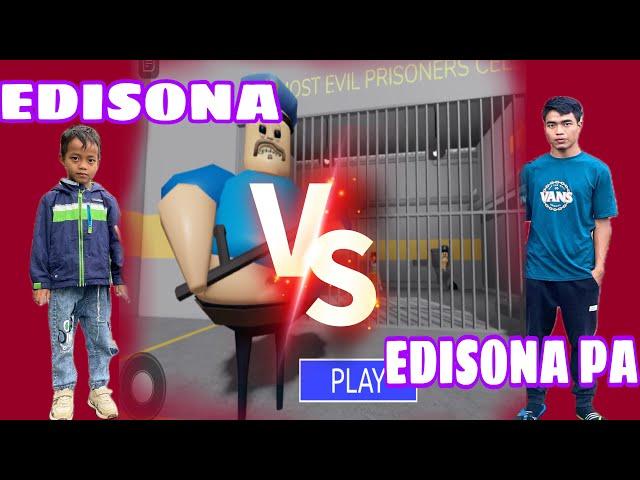 Edisona & EdisonaPa Roblox Gaming (BARRY’S PRISON RUN!)
