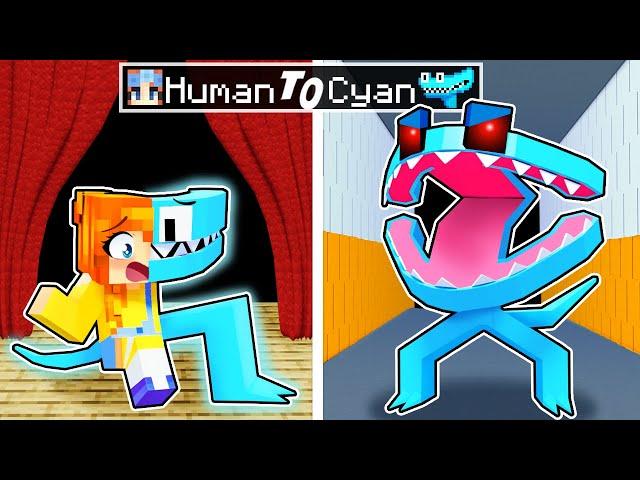 From HUMAN to CYAN RAINBOW FRIEND!