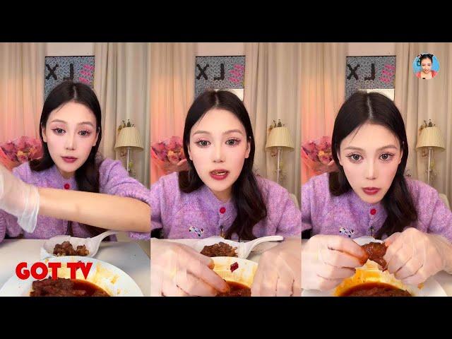 【SUB XiaoYu Mukbang】 MUKBANG SATISFYING 중국 음식 먹기。Xiaoyu subtitle。N05。030325。12