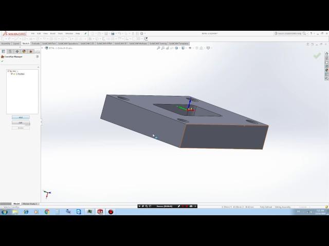 Lesson #1 SolidCAM for beginners-Урок #1 SolidCAM.