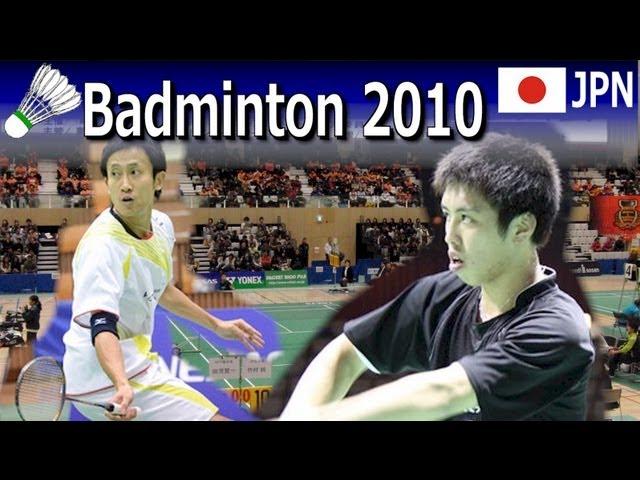 Badminton Japan league 2010 MS Kenichi TAGO vs Jun TAKEMURA