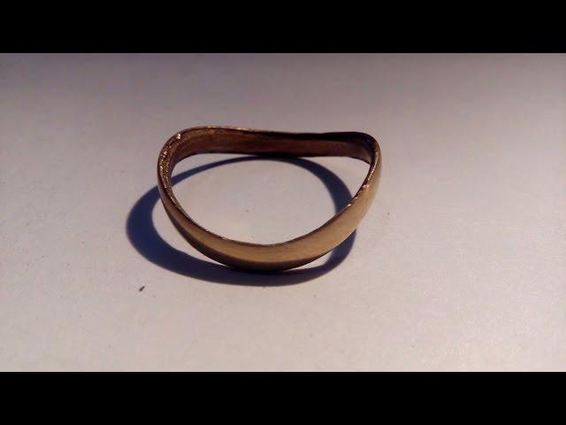 Как сделать кольцо из монеты своими руками  How to make a ring of coins with their own hands