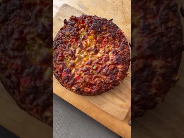 Wagner Big Pizza nach Anleitung gemacht wurde ein Kohlestück