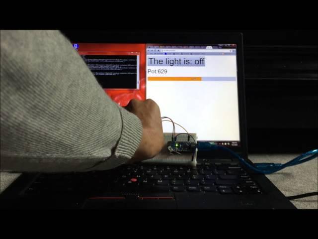 Arduino/Web Client Interface via Node.js