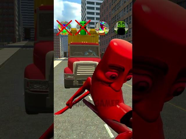 RAINBOW TA TA TA TUNG TUNG TUNG DINO SAHUR SEA EATER GARBAGE TRUCK CHALLENGE BIG CITY Garry's Mod