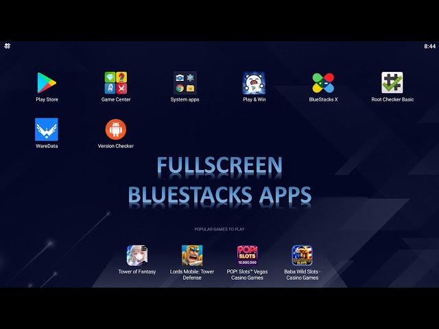 How to Full Screen Bluestacks