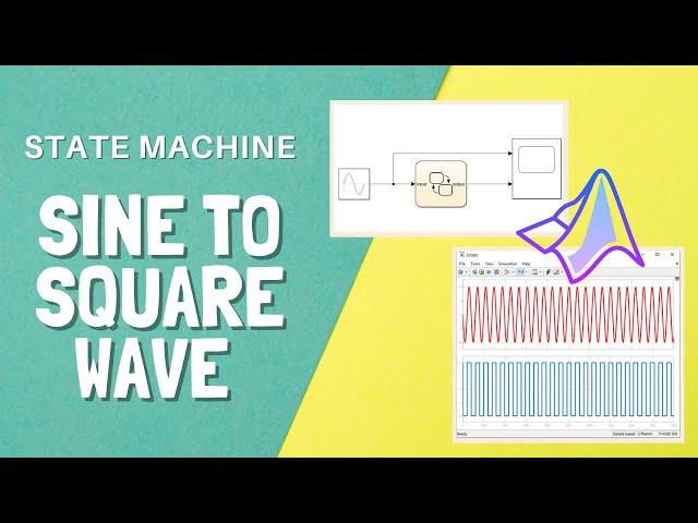 State Machine: Sine To Square Wave - Getting Started with Stateflow (Matlab)