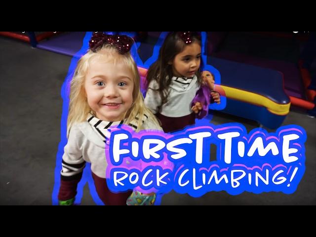 Everleigh and Ava go rock climbing for the first time!!! I Foreverandforava