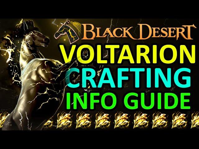 VOLTARION HORSE CRAFTING GUIDE INFO, NEW Tier 9 Dream Horse (Black Desert Online) BDO