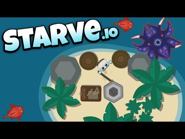 Starve.io - Island Base Kraken Attack! - Let's Play Starve.io Gameplay