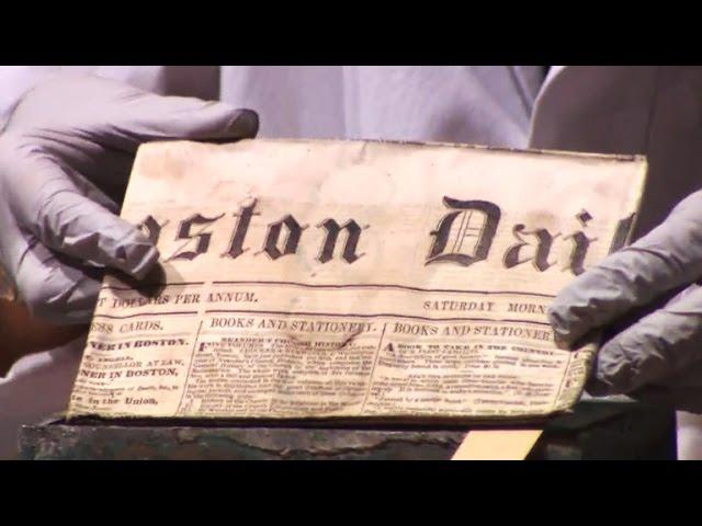 First look inside Boston time capsule from 1795