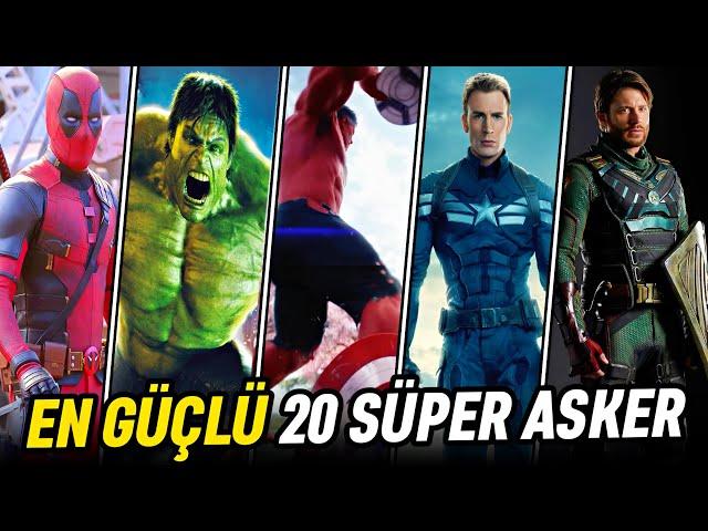 Süper Asker Güç Sıralaması 2024 | En Güçlü 20 Süper Asker MARVEL & DC & THE BOYS