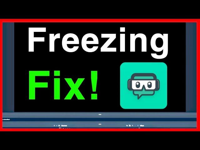 STREAMLABS OBS FREEZING FIX New!