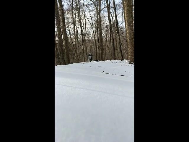 Husqvarna TE 300 in the snow.