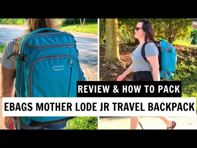 Two Travelers Review the eBags Mother Lode Jr Travel Backpack | How To Pack