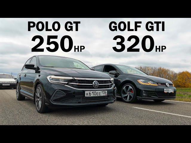 РЕВАНШ. НОВЫЙ POLO 1.4T (250л.с.) vs GOLF 7 GTI (320л.с.) OCTAVIA A7 1.8T vs CARINA E vs CHASER 100