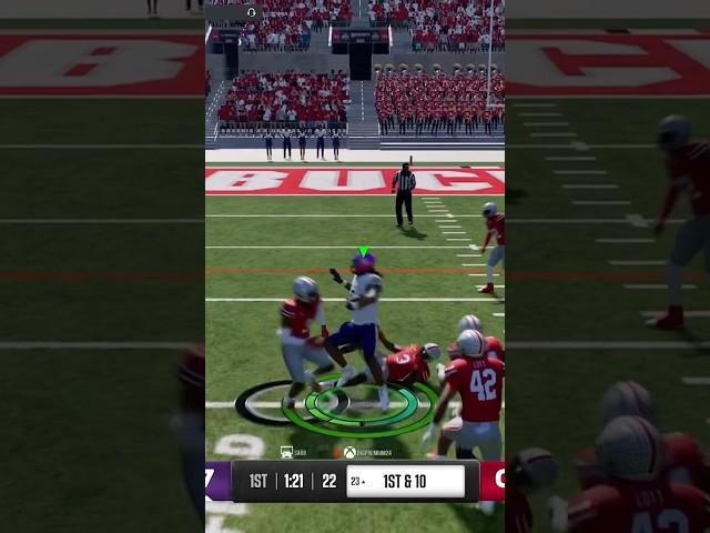 Broken tackle TD #subscribe #cfb25