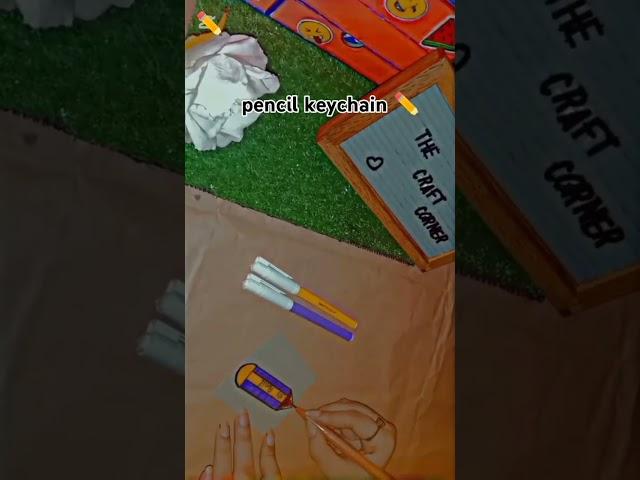 diy pencil ️ keychain with The Craft Corner 
