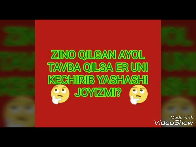 Зино қилган аёл билан яшаш жойзми?