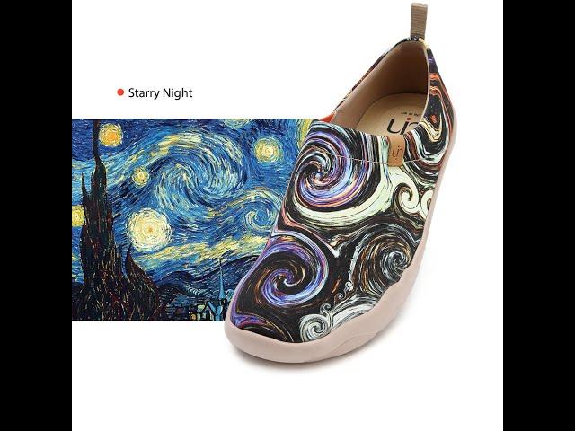 Starry Night | Art Painted Travel Shoes | UIN Footwear Official