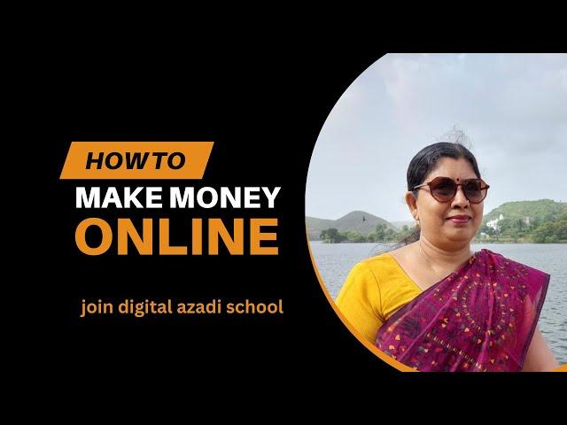 Learning  digital marketing by digital Azadi school