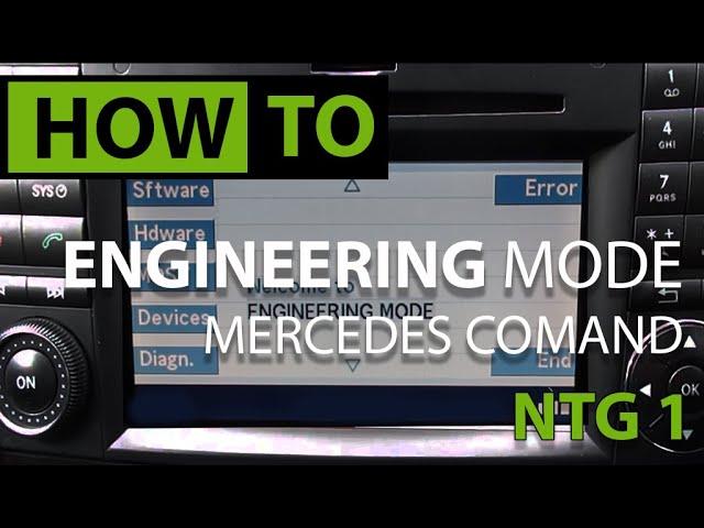 HOW TO: Access Hidden Engineer Menu & DVD IN MOTION Mercedes COMAND NTG1