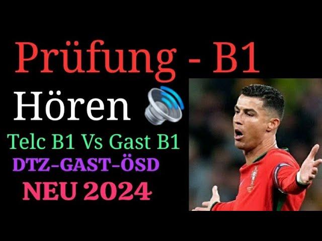 DTZ TELC B1 Hören 2024 _ B1 Test Hörverstehen _ Prüfung B1 _ DTZ GAST