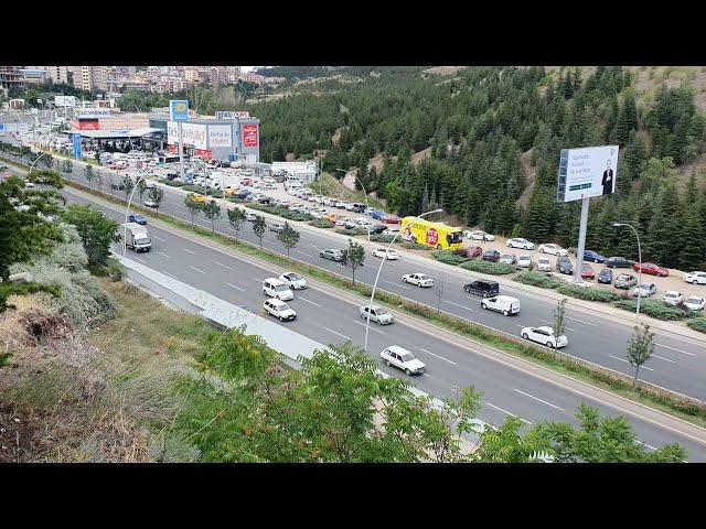 ANKARA ESENBOĞA HAVALİMANI YOLU PURSAKLAR TRAFİĞİ /  EZAN / MEYVA AĞAÇLARI /ANKARA