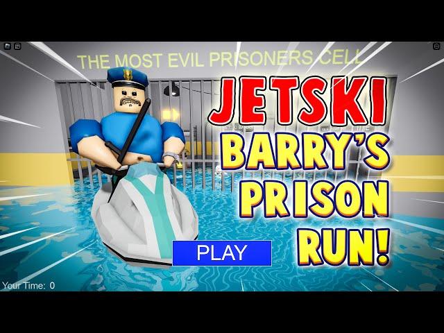 NEW Jetski Barry's Prison Run!  | Roblox First Person Obby Escape Jumpscare