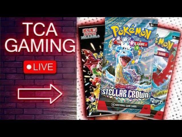 Opening Pokemon 151, Stellar Crown, TCA Gaming Re-Packs & More !!!