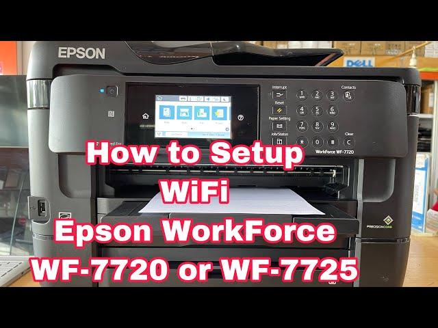 How Setup WiFi For Epson WF-7720 | WF-7725 | WF-7710