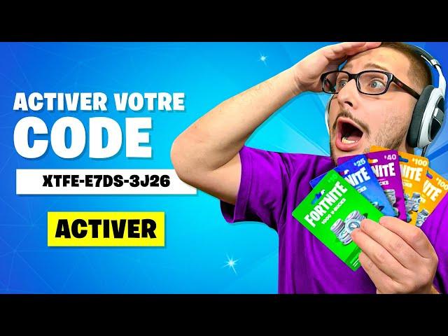 COMMENT UTILISER VOS CARTES V-BUCKS sur FORTNITE !