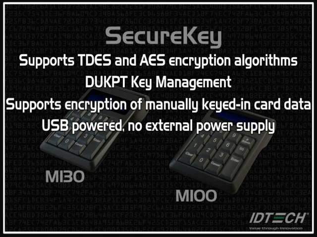 ID TECH SecureKey M Series Encrypted MagStripe Reader and Keypad ::: ACEperipherals.com :::