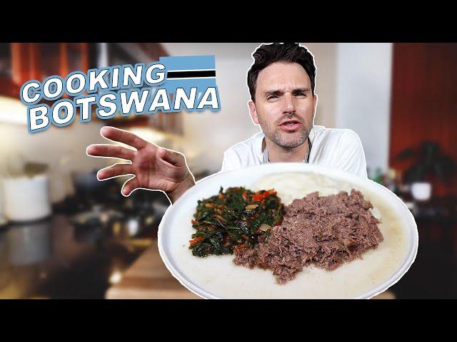 COOKING BOTSWANA: Seswaa with Morogo & Pap 