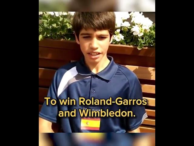  12-year-old Carlos Alcaraz had the vision of winning both Roland-Garros and Wimbledon (via Marca)