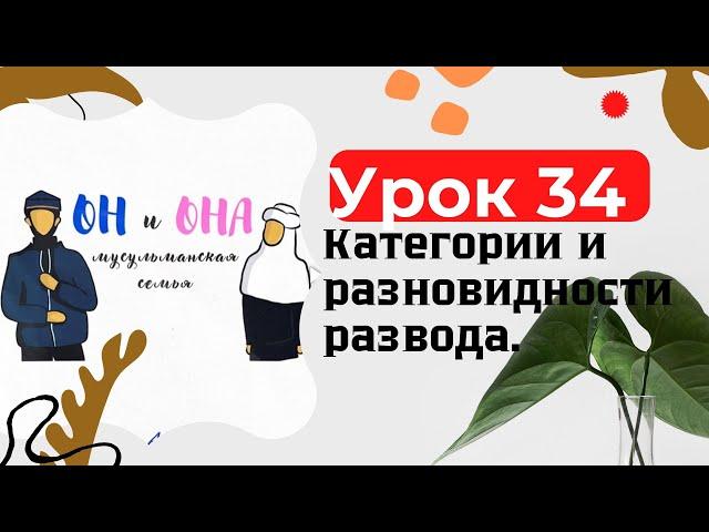 Урок 34. Категории и разновидности развода.