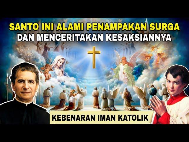 Merinding‼️St. Don Bosco ceritakan suasana SURGA yg NYATA lewat penampakan St. Dominikus Savio..